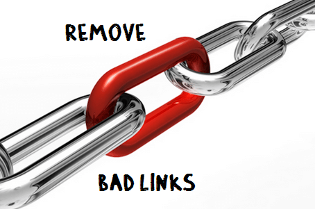 Disavow bad backlinks